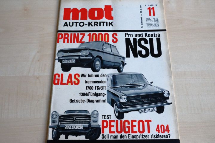 Deckblatt MOT (11/1965)
