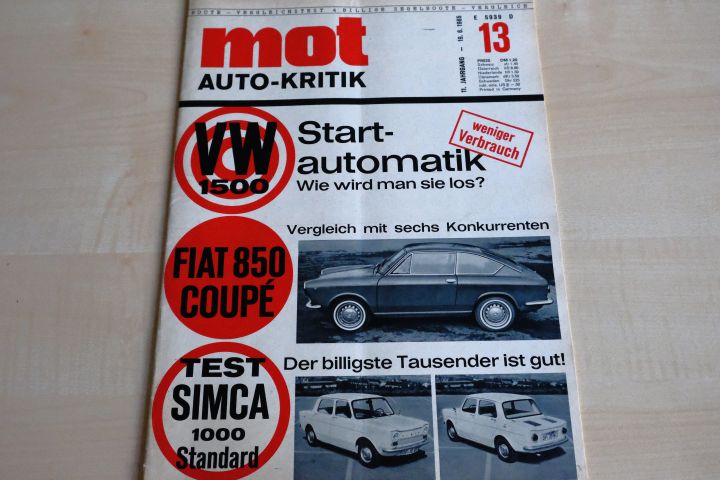 Deckblatt MOT (13/1965)