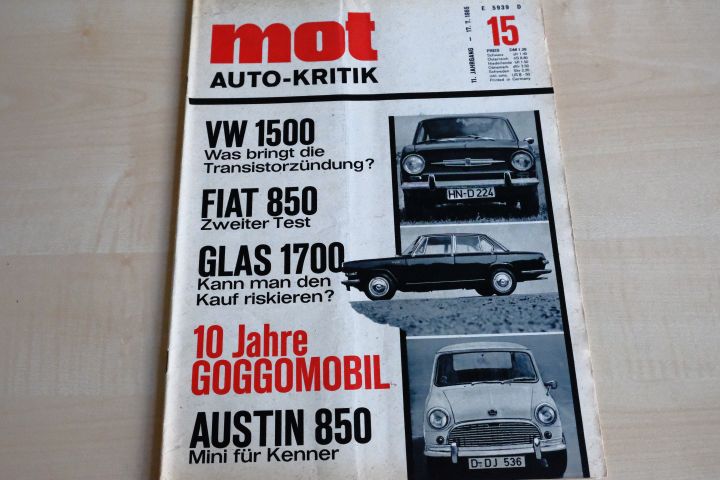 Deckblatt MOT (15/1965)