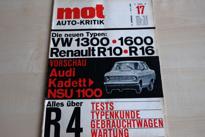 Deckblatt MOT (17/1965)