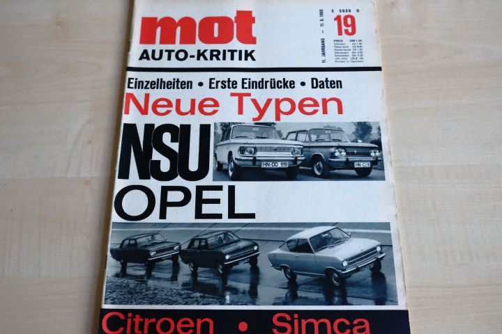Deckblatt MOT (19/1965)