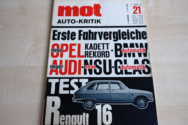 Deckblatt MOT (21/1965)