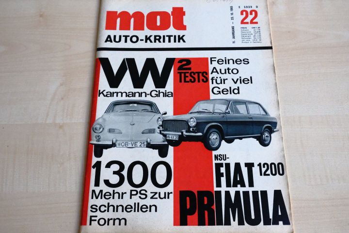 Deckblatt MOT (22/1965)