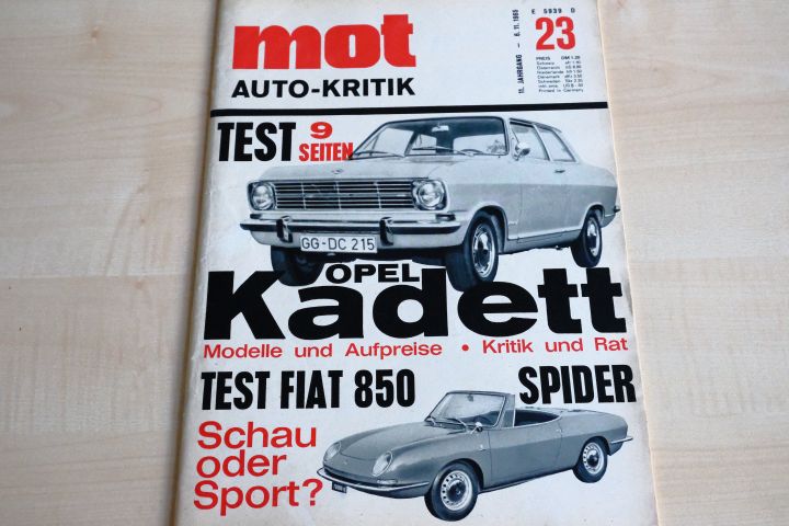 Deckblatt MOT (23/1965)