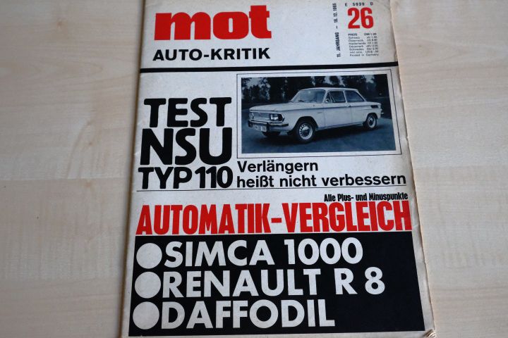 Deckblatt MOT (26/1965)
