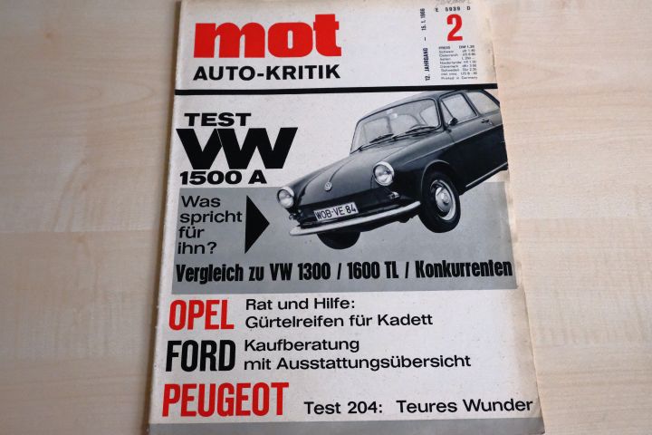 Deckblatt MOT (02/1966)