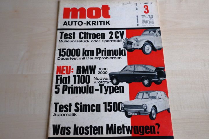 Deckblatt MOT (03/1966)