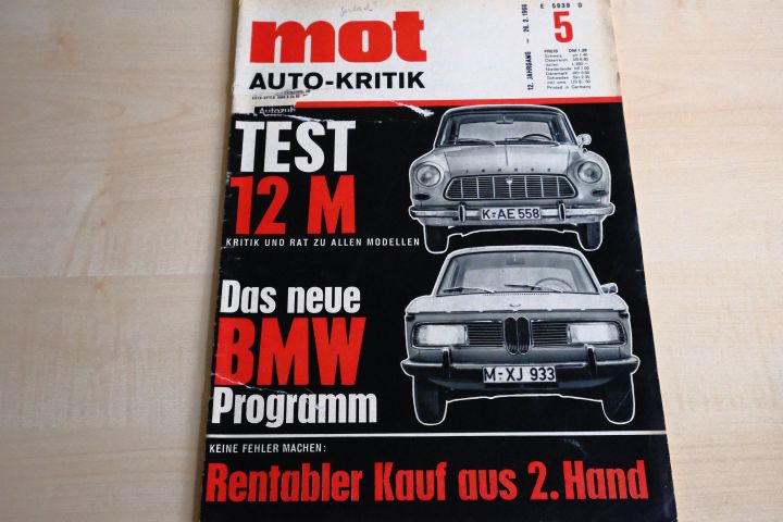 Deckblatt MOT (05/1966)