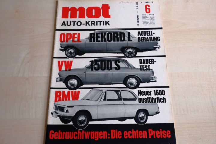 Deckblatt MOT (06/1966)