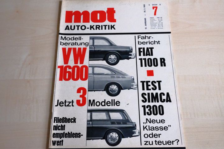 Deckblatt MOT (07/1966)
