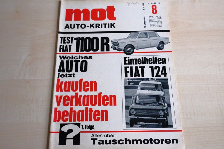 Deckblatt MOT (08/1966)