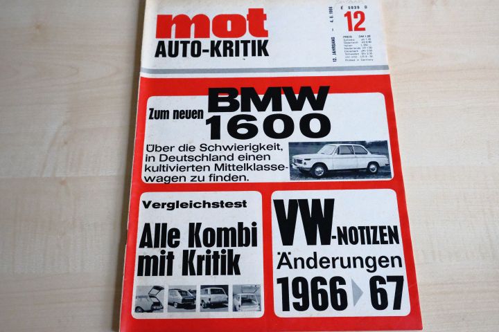 Deckblatt MOT (12/1966)