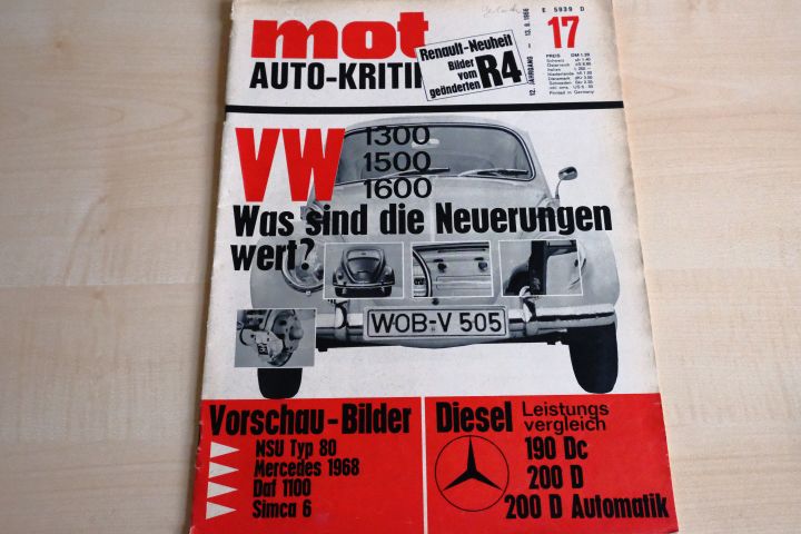 Deckblatt MOT (17/1966)