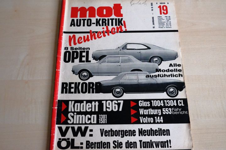Deckblatt MOT (20/1966)