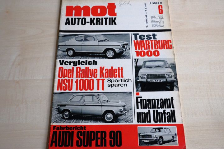 Deckblatt MOT (06/1967)