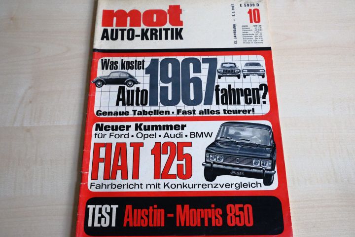Deckblatt MOT (10/1967)