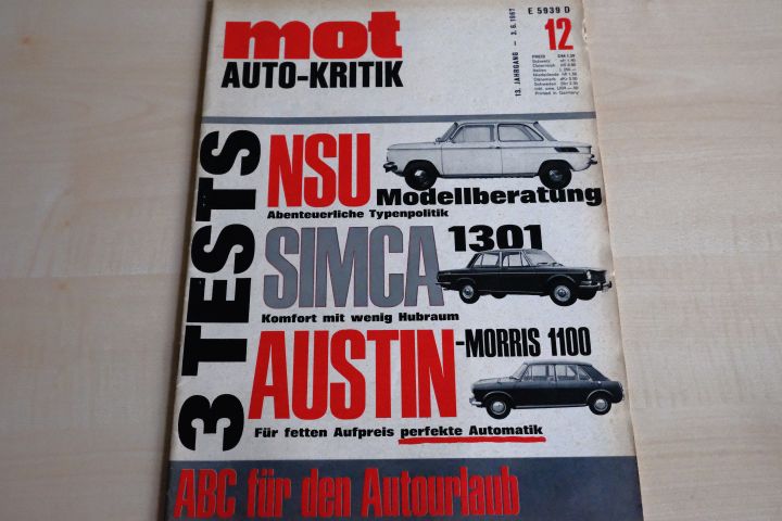Deckblatt MOT (12/1967)