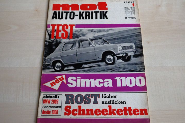 Deckblatt MOT (01/1968)
