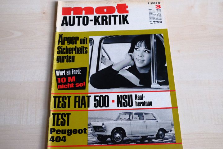 Deckblatt MOT (03/1968)