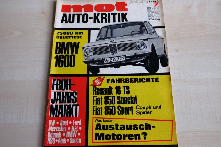 Deckblatt MOT (07/1968)