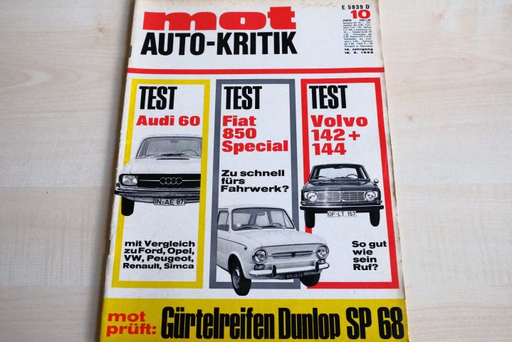 Deckblatt MOT (10/1968)