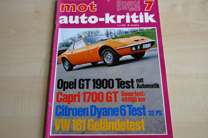 MOT 07/1970