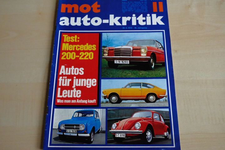Deckblatt MOT (11/1970)