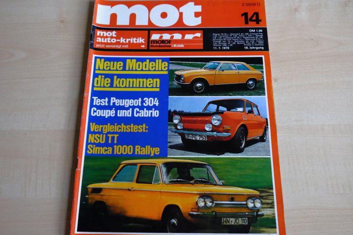 Deckblatt MOT (14/1970)