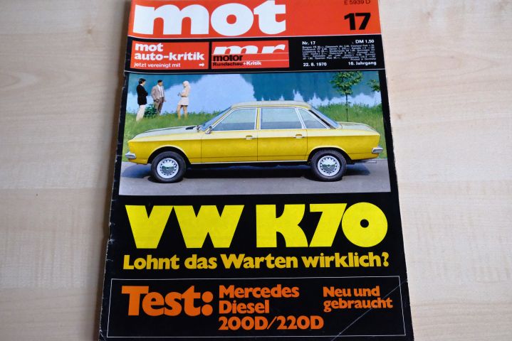 Deckblatt MOT (17/1970)