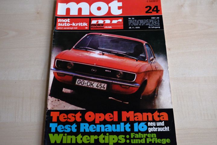 Deckblatt MOT (24/1970)