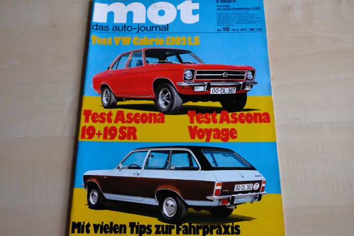 Deckblatt MOT (10/1971)