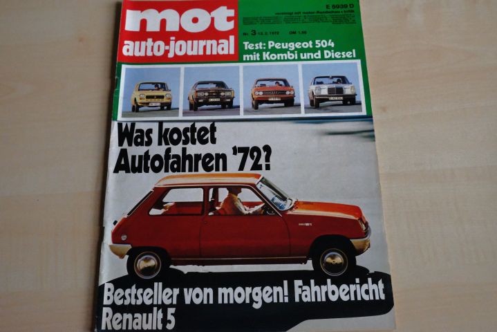 Deckblatt MOT (03/1972)