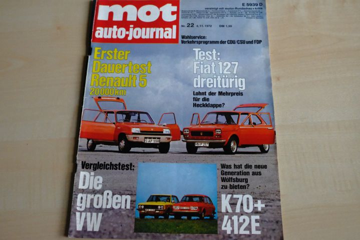 Deckblatt MOT (22/1972)