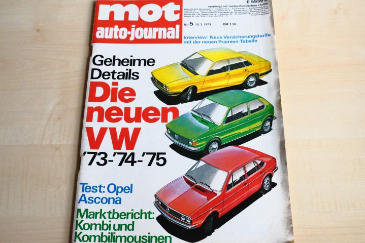 Deckblatt MOT (05/1973)