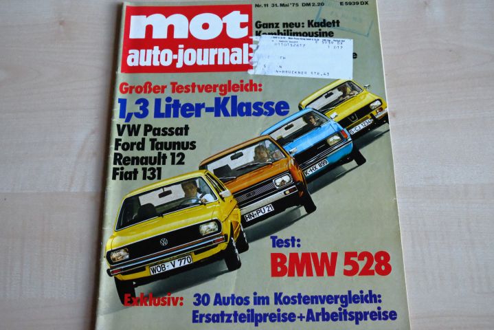 Deckblatt MOT (11/1975)