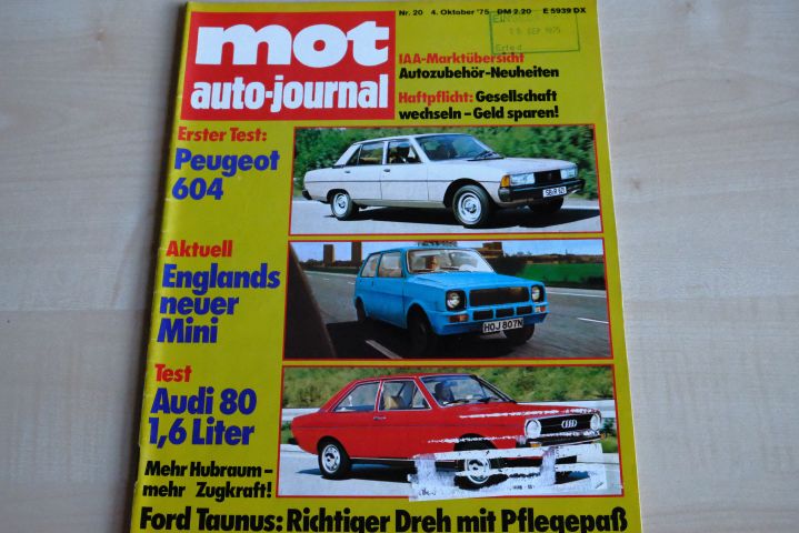 Deckblatt MOT (20/1975)