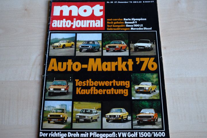 Deckblatt MOT (26/1975)