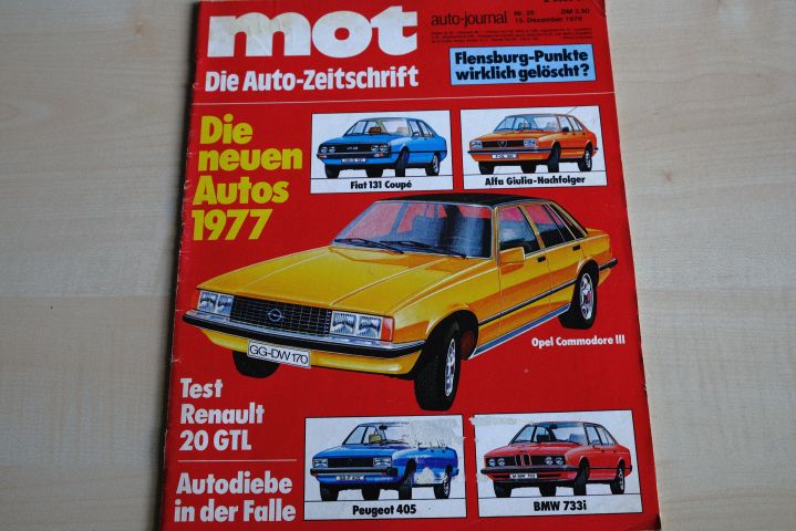 Deckblatt MOT (25/1976)
