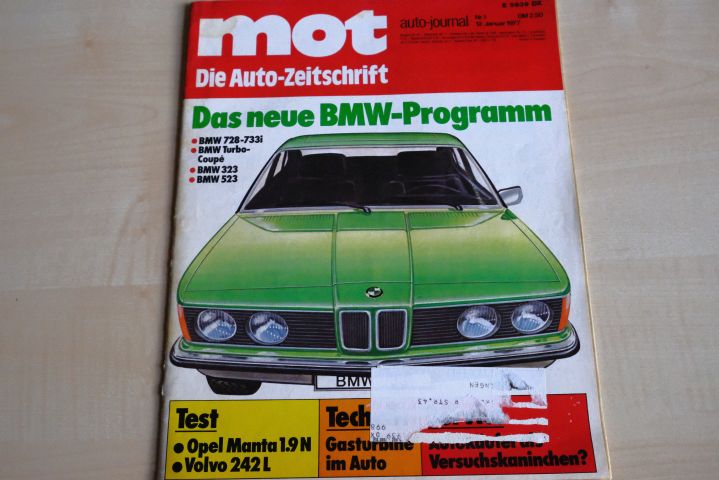 Deckblatt MOT (01/1977)
