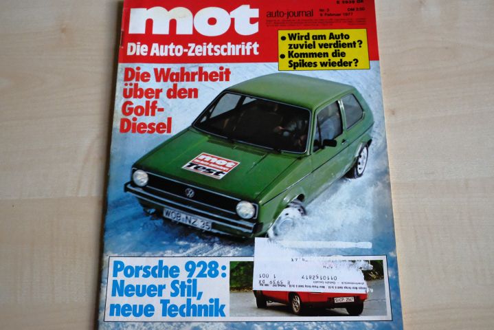 Deckblatt MOT (03/1977)