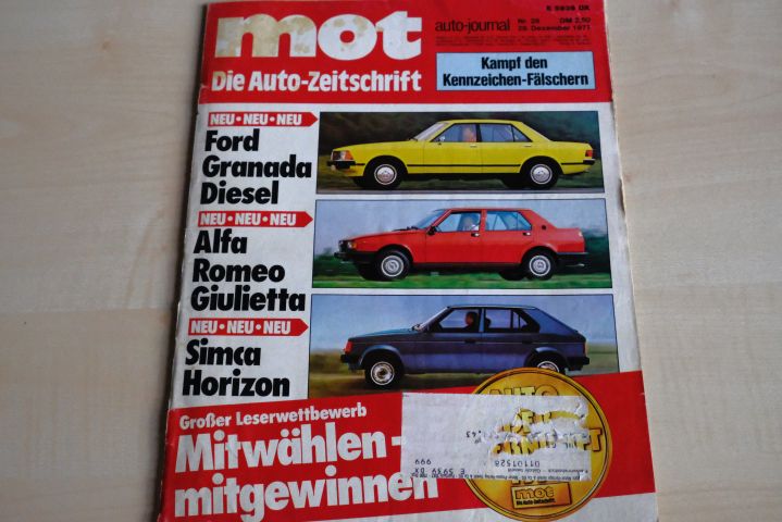 Deckblatt MOT (26/1977)