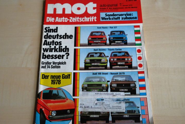 Deckblatt MOT (01/1978)