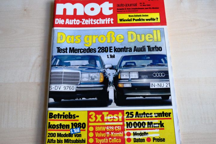 Deckblatt MOT (10/1980)