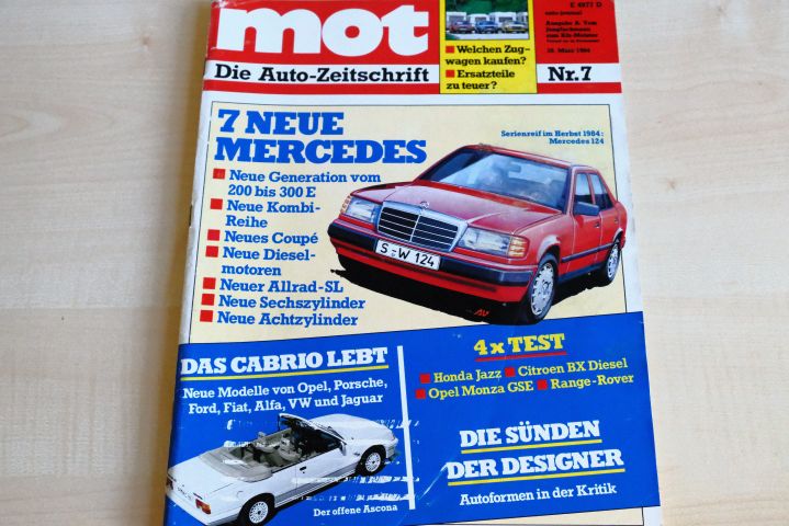 Deckblatt MOT (07/1984)
