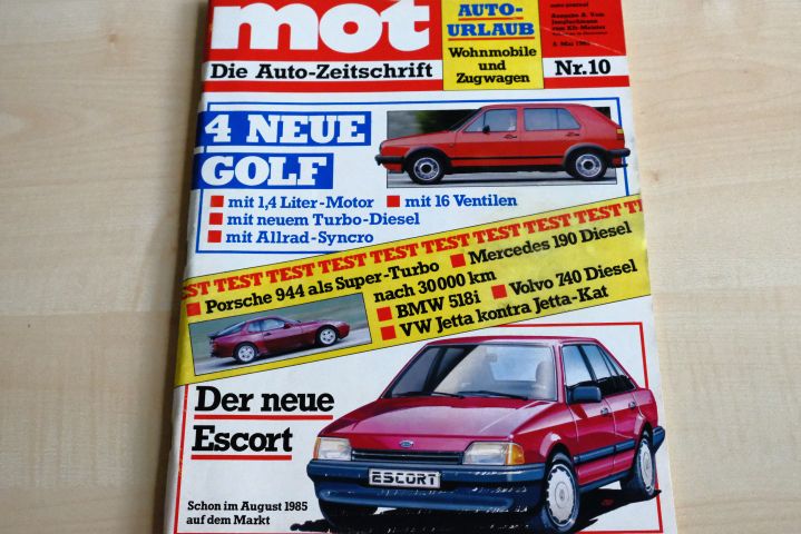 Deckblatt MOT (10/1985)