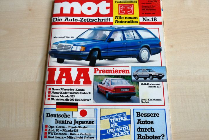 Deckblatt MOT (18/1985)