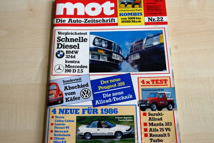 Deckblatt MOT (22/1985)