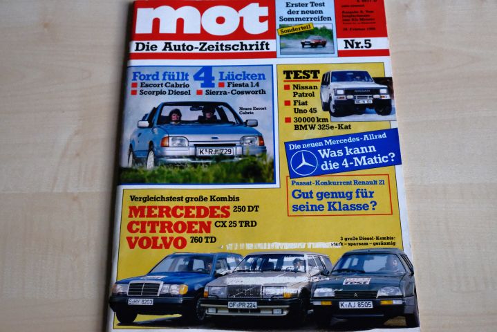 Deckblatt MOT (05/1986)