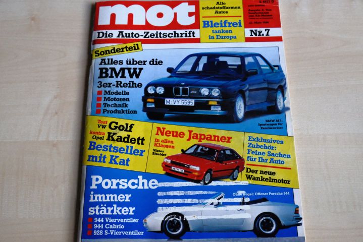 Deckblatt MOT (07/1986)