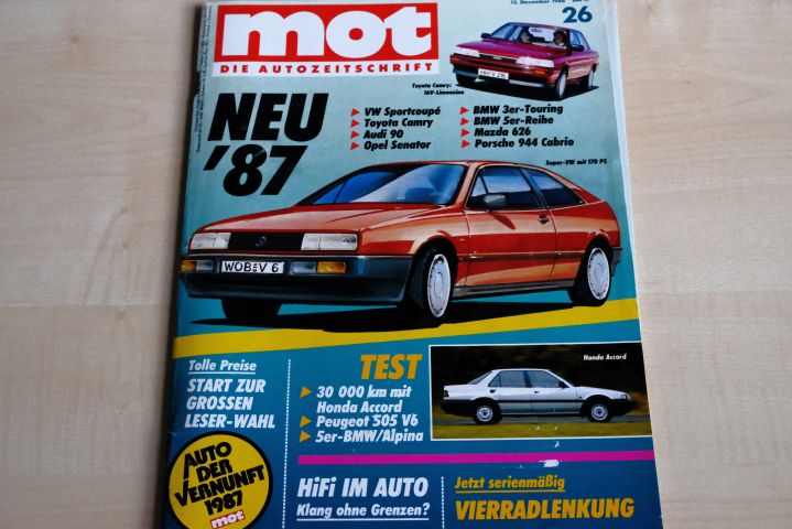 Deckblatt MOT (26/1986)